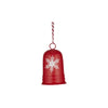 Gala Snowflake Bell Ornament Red & White 12cm | Minimax