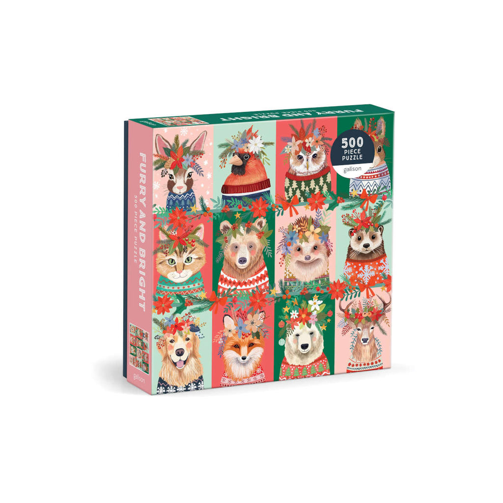 Galison Furry And Bright Puzzle 500 Piece | Minimax