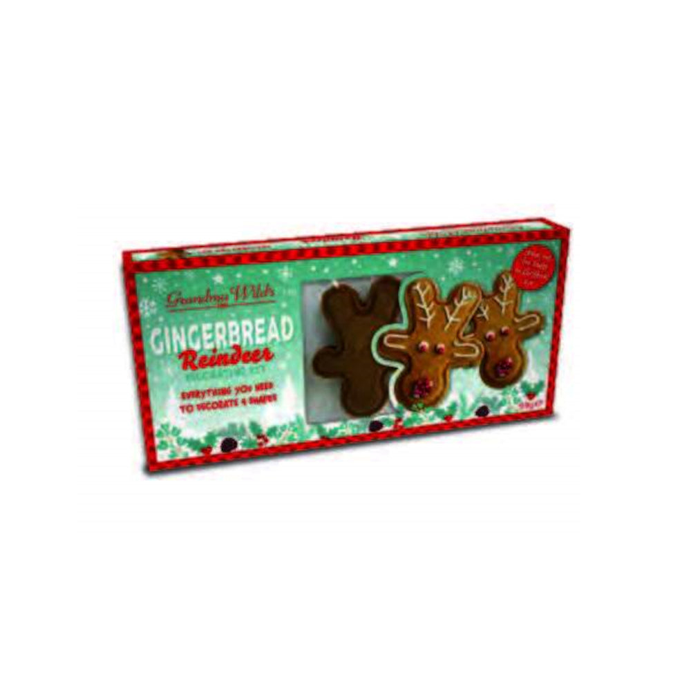 Grandma Wild's Gingerbread Reindeer Biscuits Decorating Kit 99g | Minimax