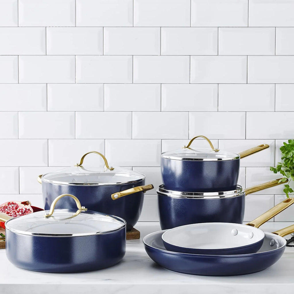 Greenpan Padova Cookware Set Navy 6 Piece | Minimax