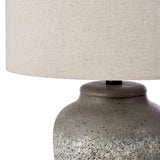 Amalfi Rustic Stone Table Lamp Stone & Cream 35.5x35.5x55.5cm