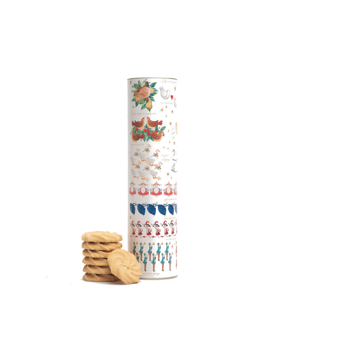 Farmhouse Biscuits 12 Days of Christmas Giant Tube 300g | Minimax