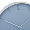 Amalfi Modern Silver Wall Clock Silver/White 60x6x60cm