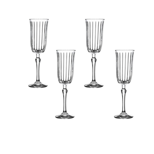 Pasabahce Joy Set of 4  Champagne Flutes 175ml