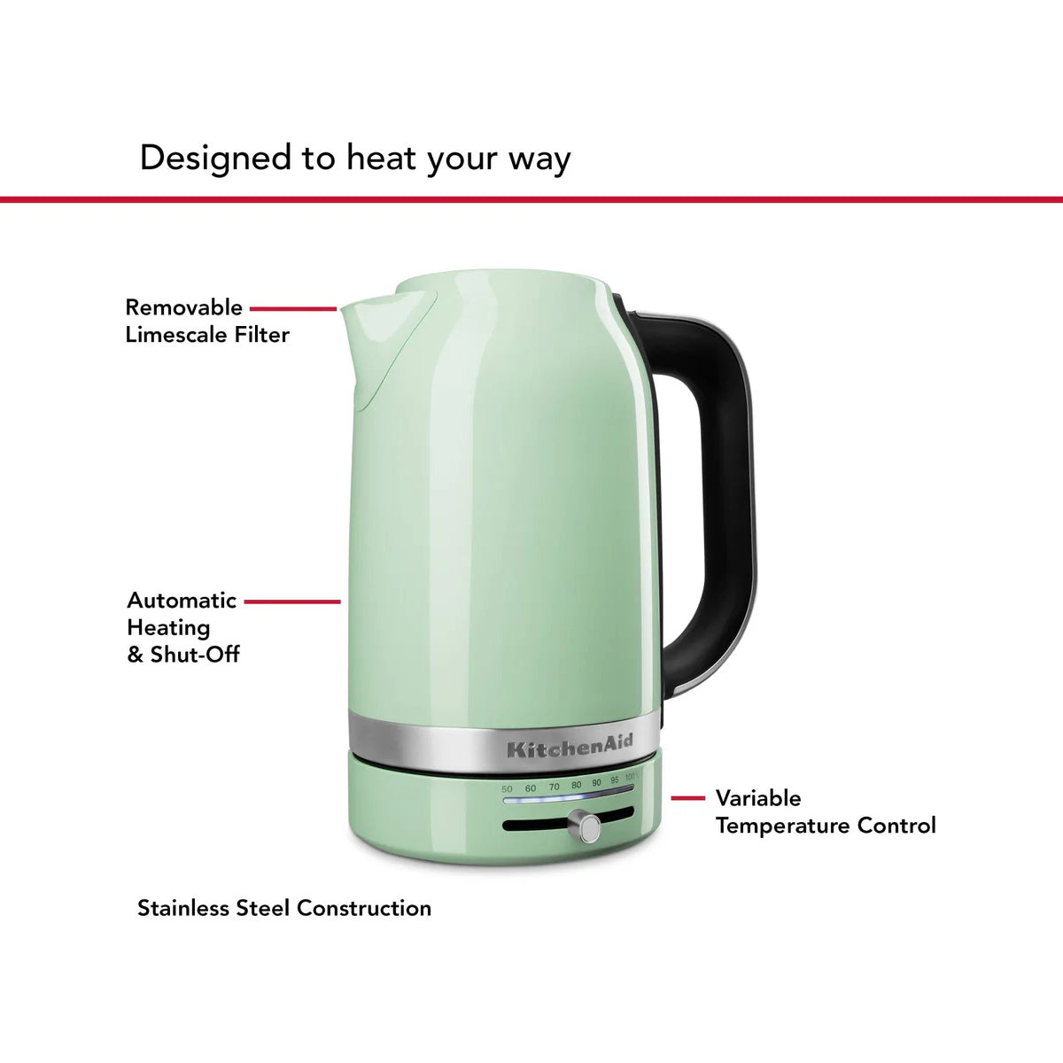 Kitchenaid electric kettle pistachio sales
