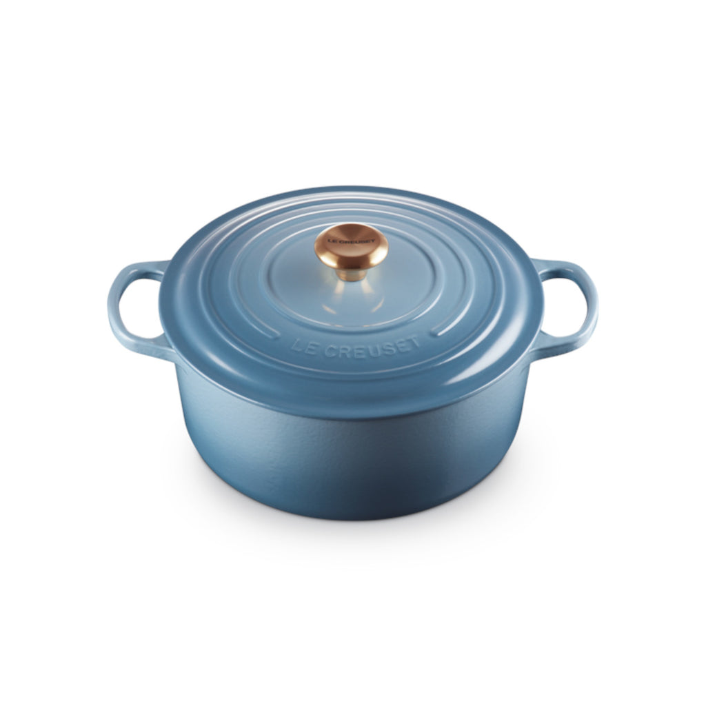 Le Creuset Cast Iron Round Casserole Chambray 28cm | Minimax