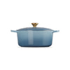 Le Creuset Cast Iron Round Casserole Chambray 28cm | Minimax