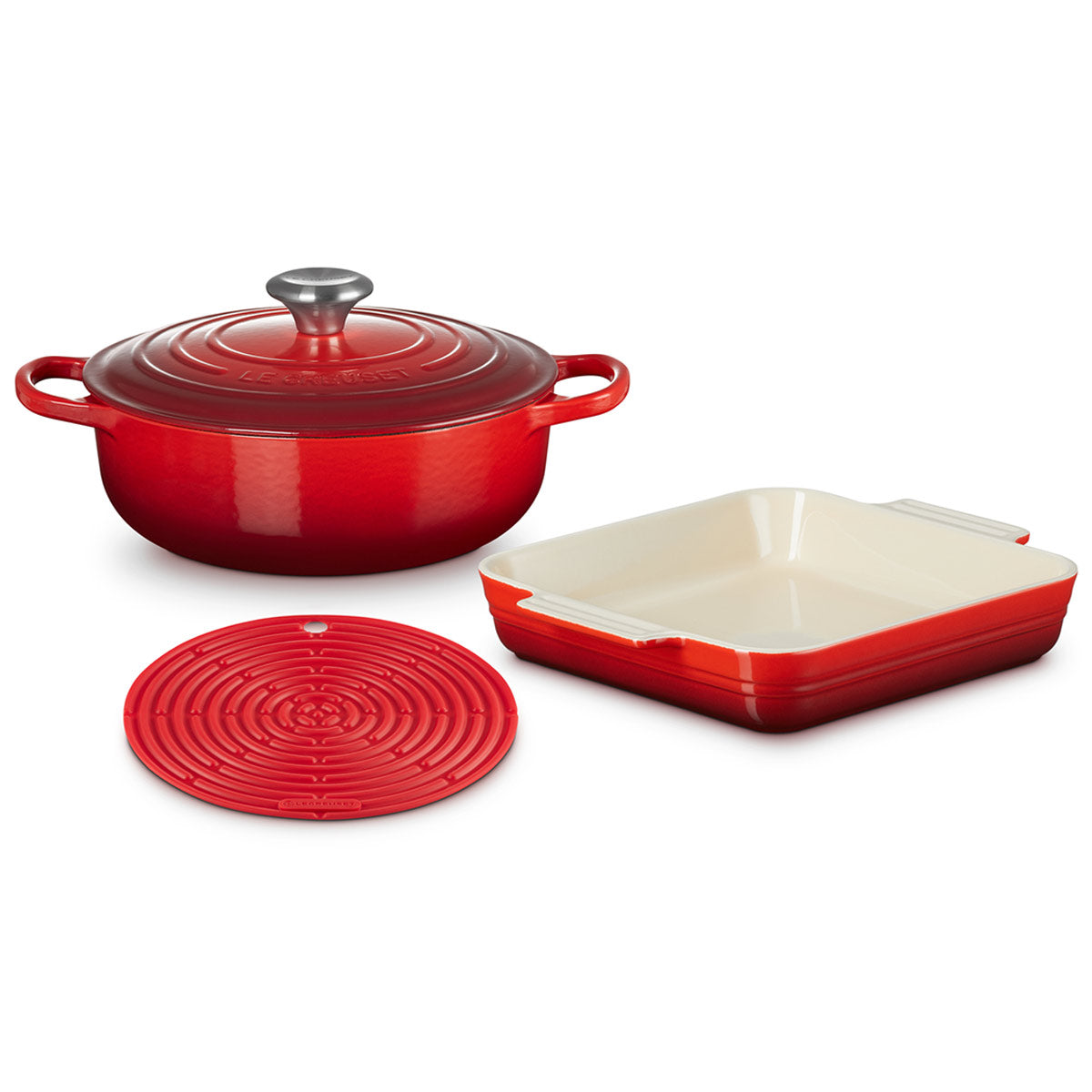 Le Creuset Starter Set Cerise 3 Piece Minimax