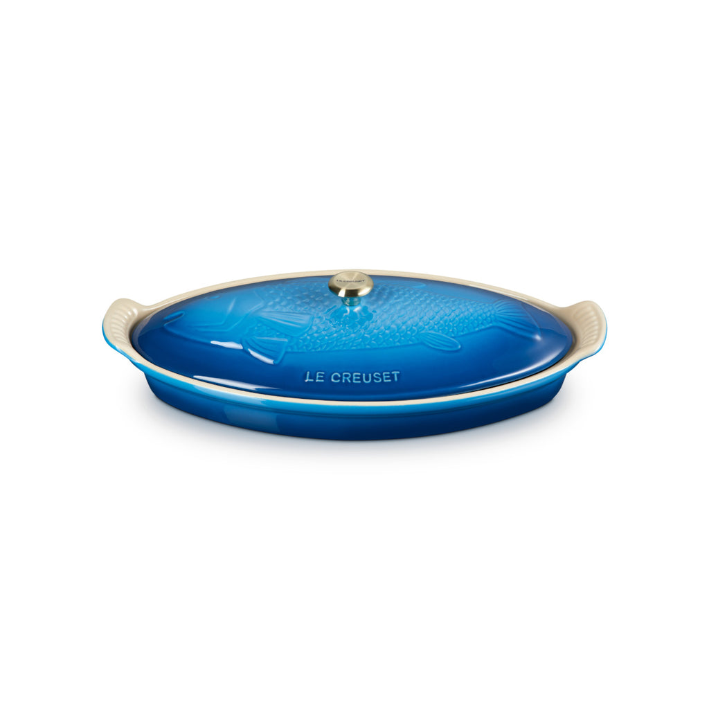 Le Creuset Stoneware Heritage Fish Baker Marseille Blue 1.6L | Minimax