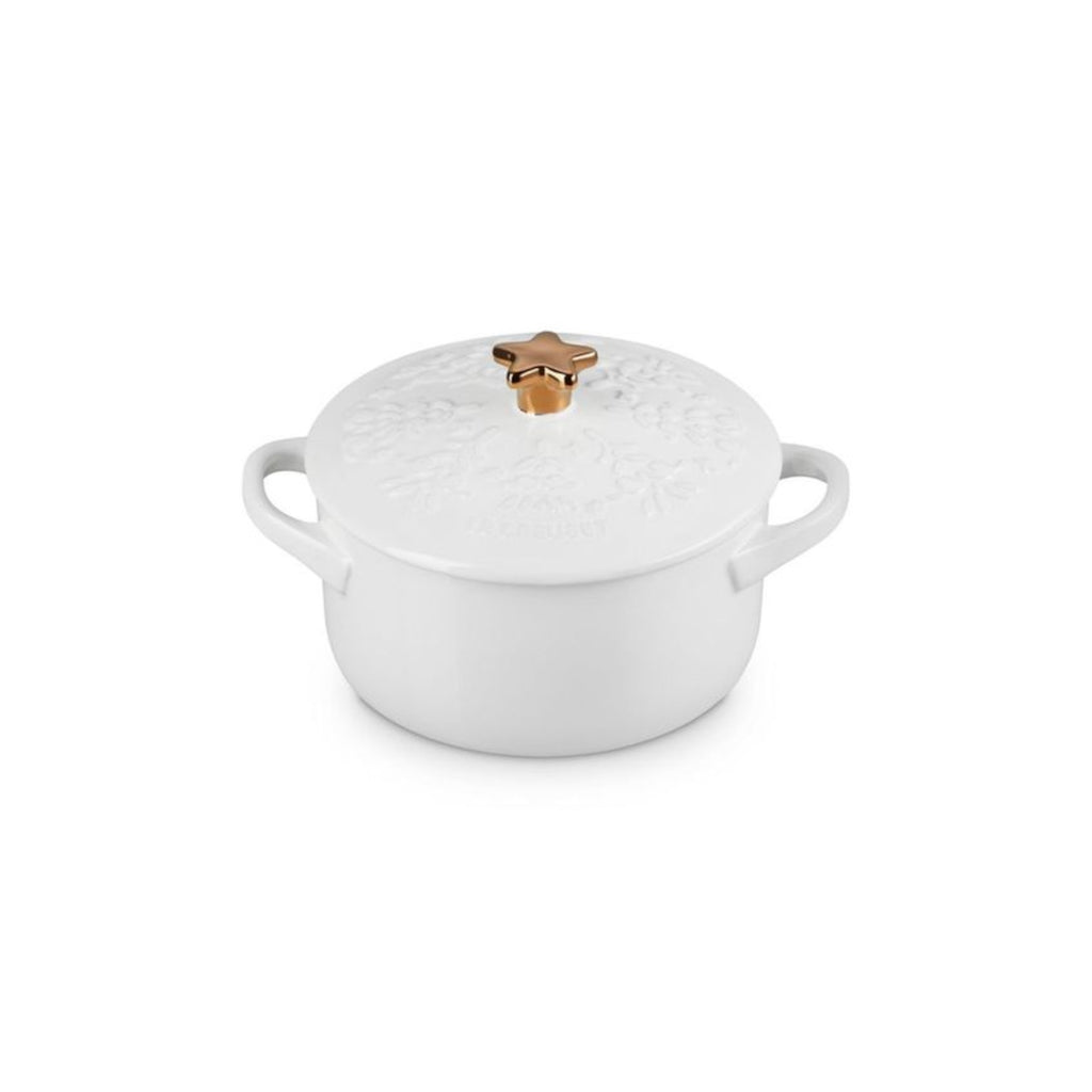 Le Creuset Noel Mini Cocotte White 14cm | Minimax