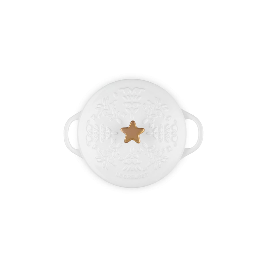 Le Creuset Noel Mini Cocotte White 14cm | Minimax