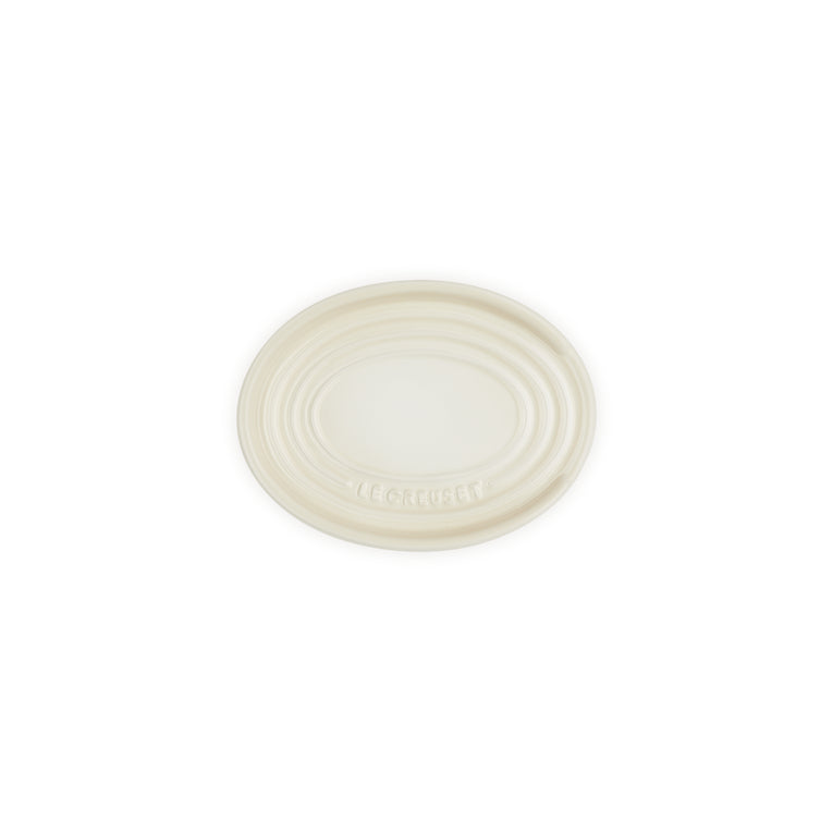 Le Creuset Stoneware Oval Spoon Rest Meringue