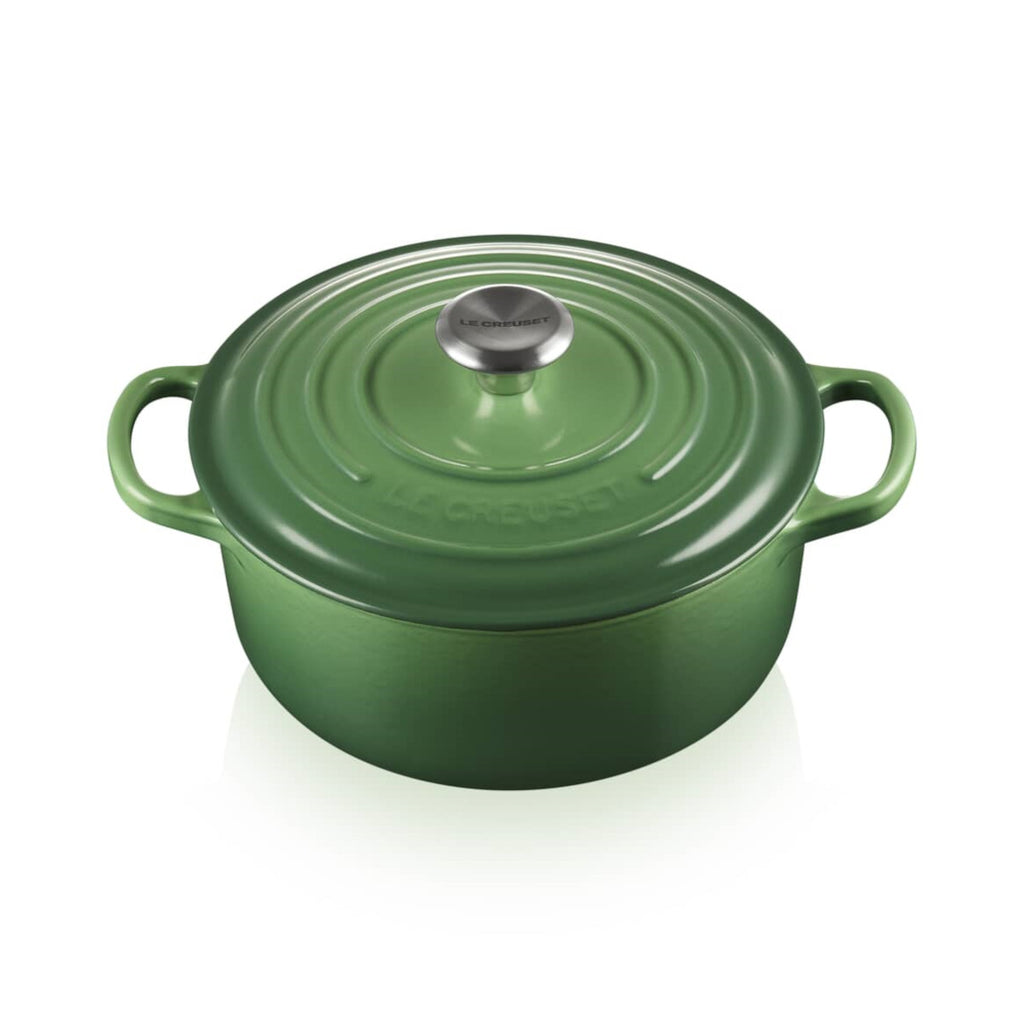 Le Creuset Signature Cast Iron Round Casserole Bamboo Green 28cm (6.7L) | Minimax