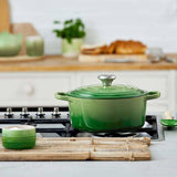 Le Creuset Signature Cast Iron Round Casserole Bamboo Green 28cm (6.7L) | Minimax