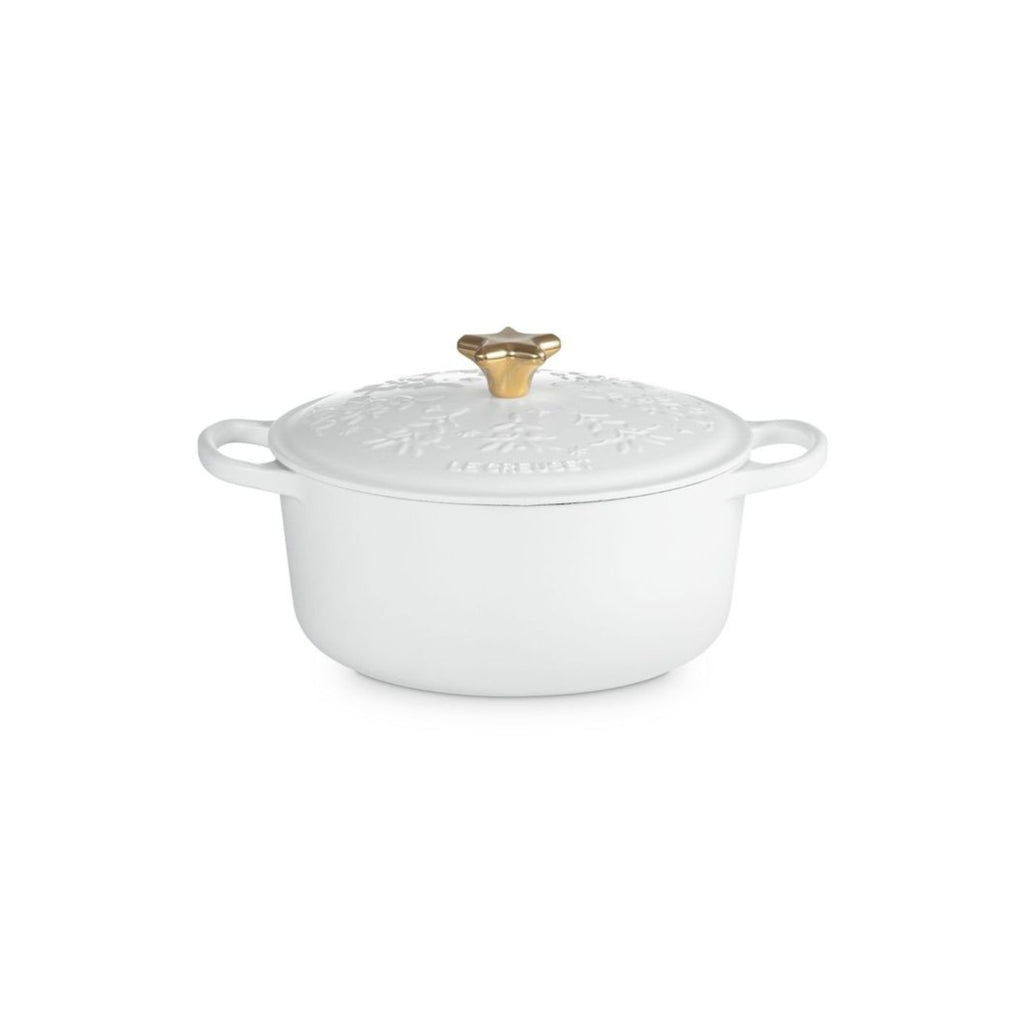 Le Creuset Signature Noel Round Casserole Cotton 24cm (4.2L) | Minimax