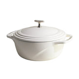 Lodge USA Enamel Round Casserole White 5.6L | Minimax