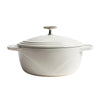 Lodge USA Enamel Round Casserole White 5.6L | Minimax