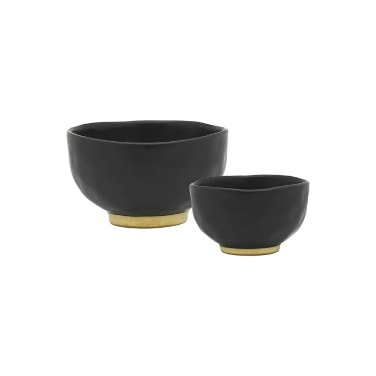 Ecology Speckle  Footed Noodle Bowls Ebony 11 & 15cm (Set of 2)