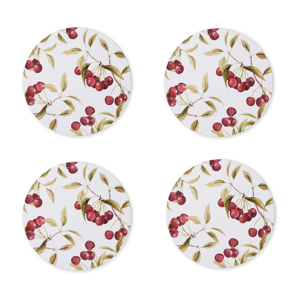 Madras Link Cherry Round Placemat Set of 4 | Minimax