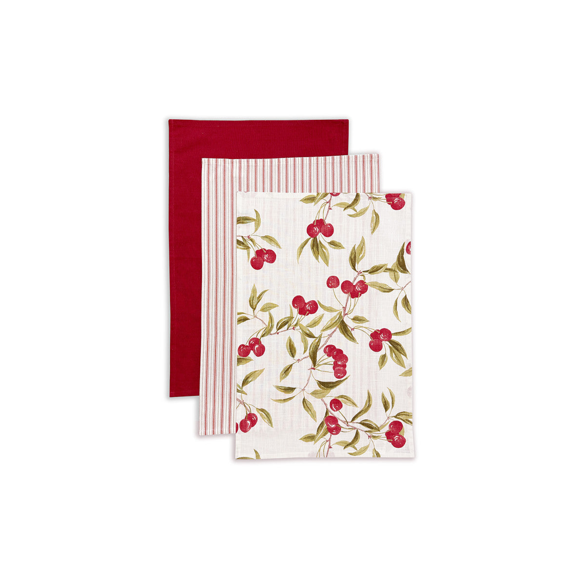 Madras Link Cherry Tea Towel Pack of 3 | Minimax