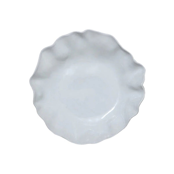 Marmoset Found Round Ruffle Platter Snow Extra Large | Minimax