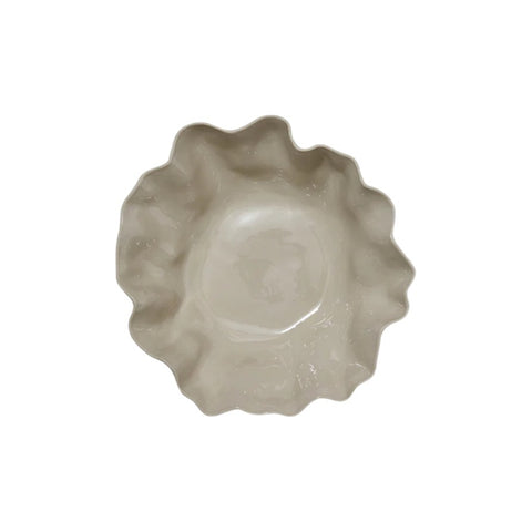 
  
	
    
	
    Marmoset Found Ruffle Bowl Chalk Medium