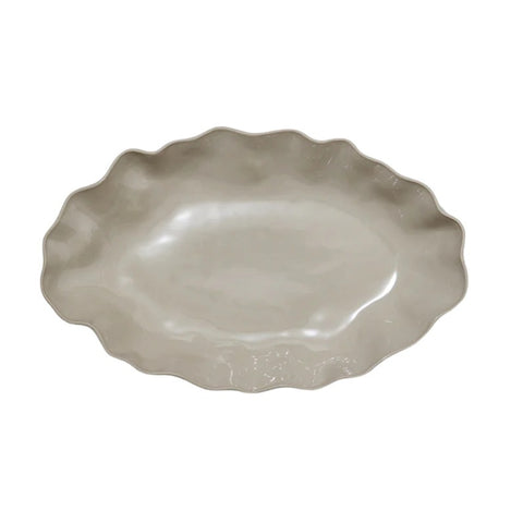 
  
	
    
	
    Marmoset Found Rectangle Ruffle Platter Chalk Extra Large