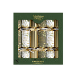 Mistletoe & Merry Luxury Sage & Mistletoe Crackers Gold 35cm (Set of 6) | Minimax