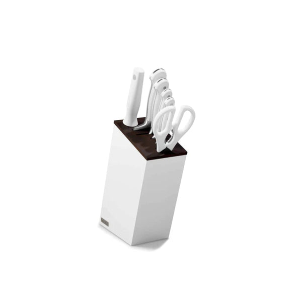 Wusthof Classic White Knife Block Set 7 Piece With Santoku