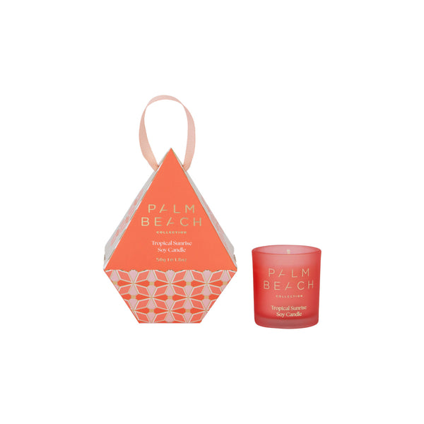 Palm Beach Collection Tropical Sunrise Hanging Bauble Mini Candle 50g | Minimax