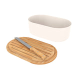 Pebbly Bread Box with Knife | Minimax