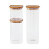 Pebbly Storage Containers with Bamboo Lids Set of 3 | Minimax