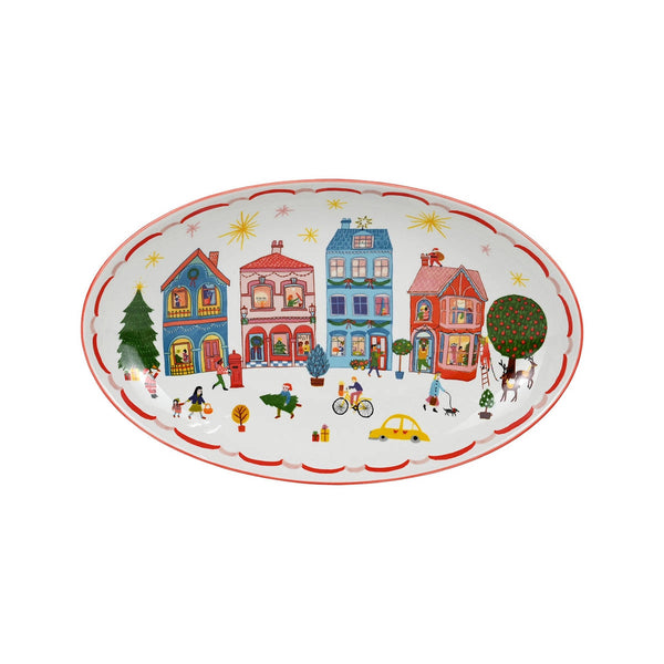 Porto Night Before Oval Platter Pink 32cm | Minimax