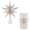 Pure Christmas 10 Point Plastic Star Tree Topper Champagne | Minimax