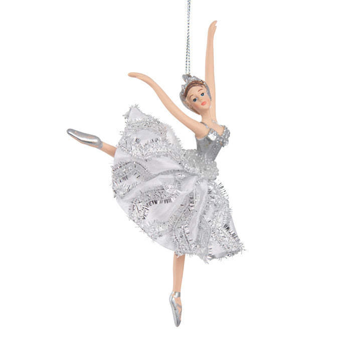 Pure Christmas Leaping Fairy Christmas Decoration Silver 14cm | Minimax