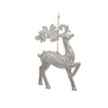 Pure Christmas Acrylic Deer Christmas Decoration Silver 14cm | Minimax