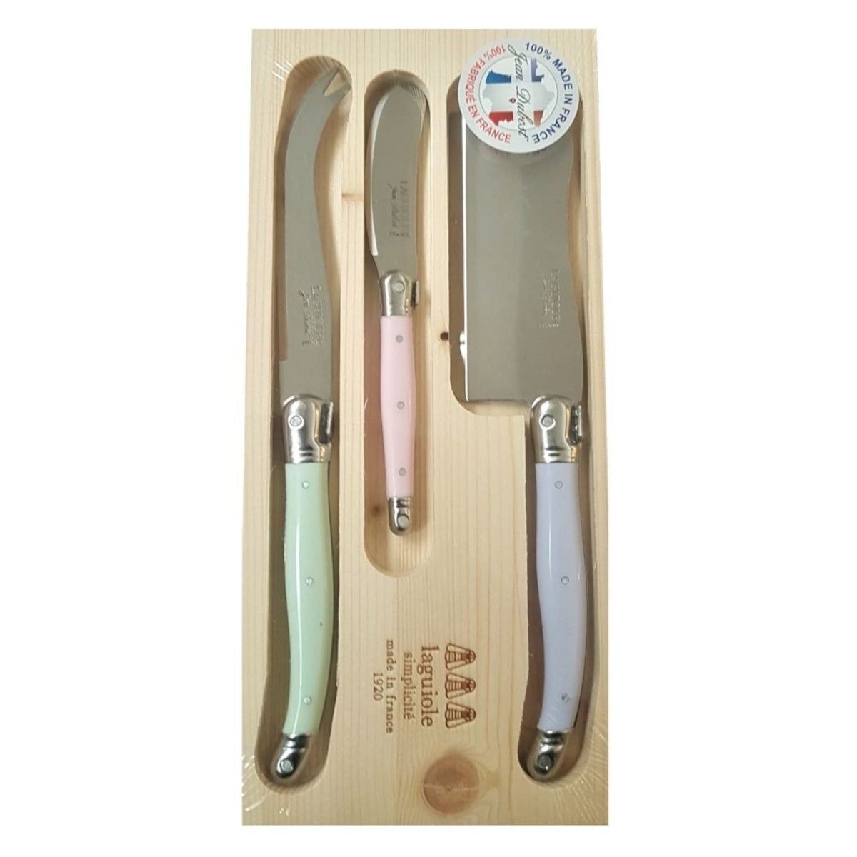 Acopa 3-Piece Stainless Steel Soft Cheese Knife Set