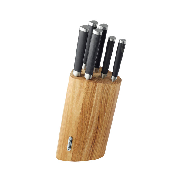 Scanpan Maitre D' Knife Block Set Oak 7 Piece | Minimax