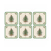 Spode Christmas Tree Coaster Set of 6 | Minimax