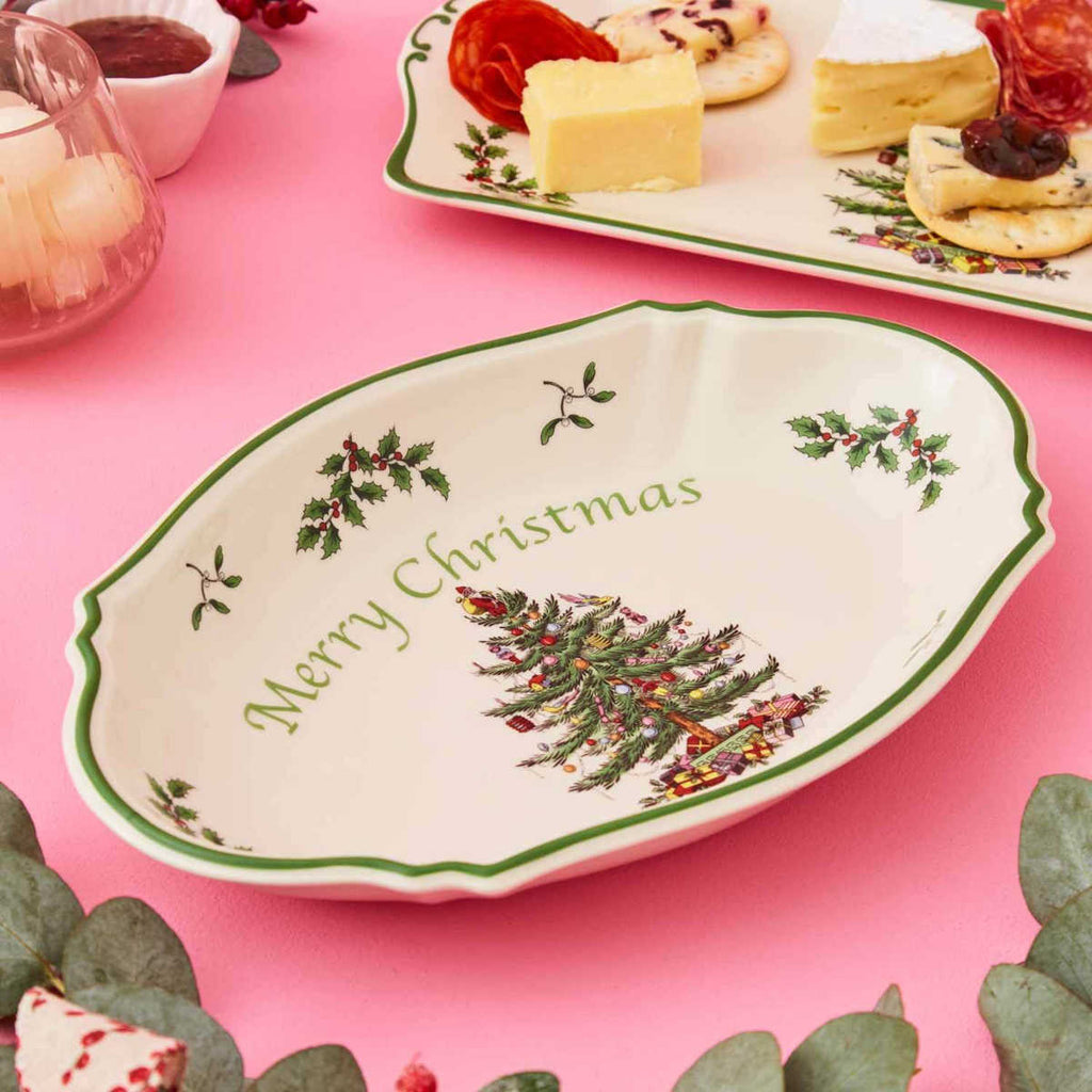 Spode Christmas Tree Merry Christmas Tray 28cm | Minimax