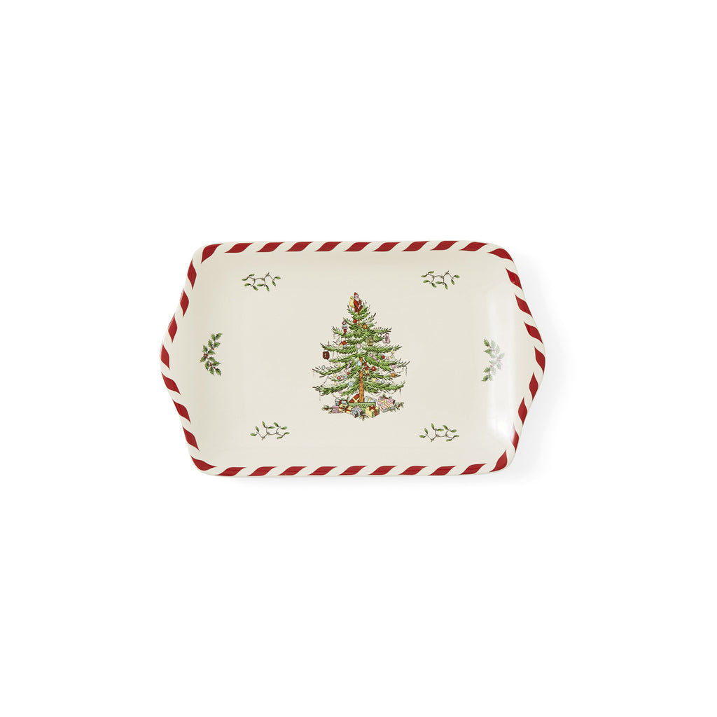 Spode Christmas Tree Peppermint Dessert Tray 30cm | Minimax