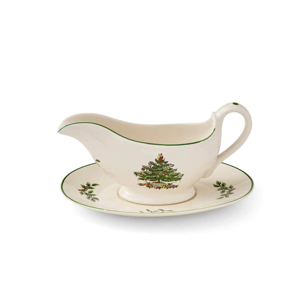 Spode Christmas Tree Sauce Boat and Stand 330ml | Minimax