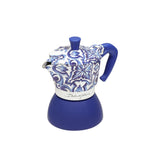 Bialetti Dolce & Gabbana Induction Moka Express Blu Mediterraneo 4 Cup (190ml) | Minimax