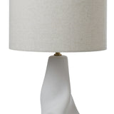 Amalfi Ceramic Organic Table Lamp Natural/White 33x33x51