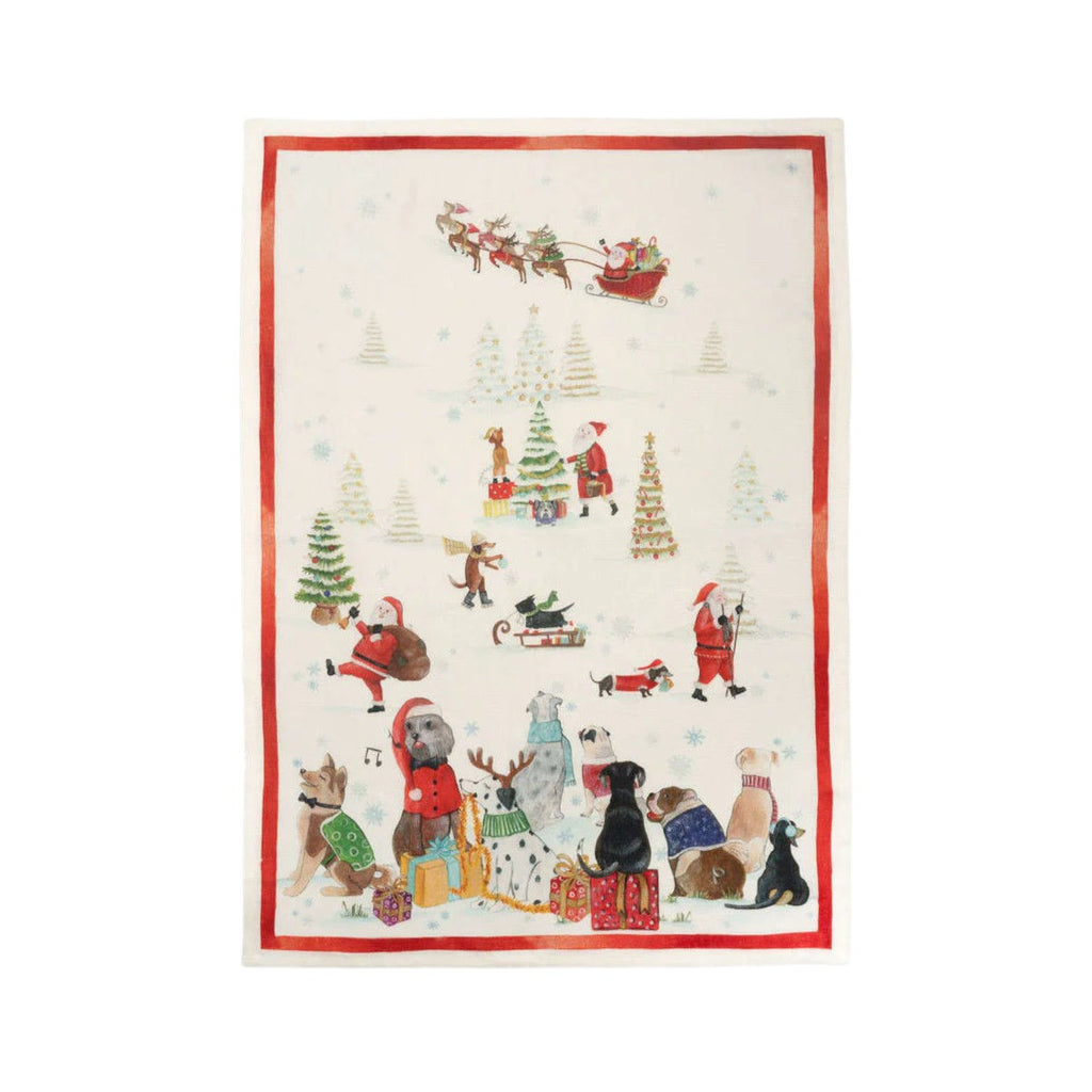 Tessitura Toscana Telerie Jingle Woof Tea Towel 50cm x 70cm | Minimax