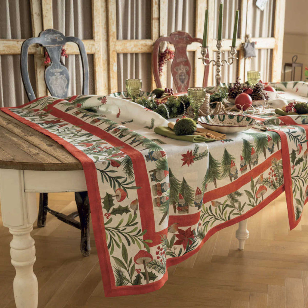 Tessitura Toscana Telerie Jolly Elf Tablecloth 170cm x 270cm | Minimax