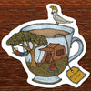 The Nonsense Maker Camping Teacup Magnet | Minimax