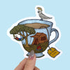 The Nonsense Maker Camping Teacup Magnet | Minimax