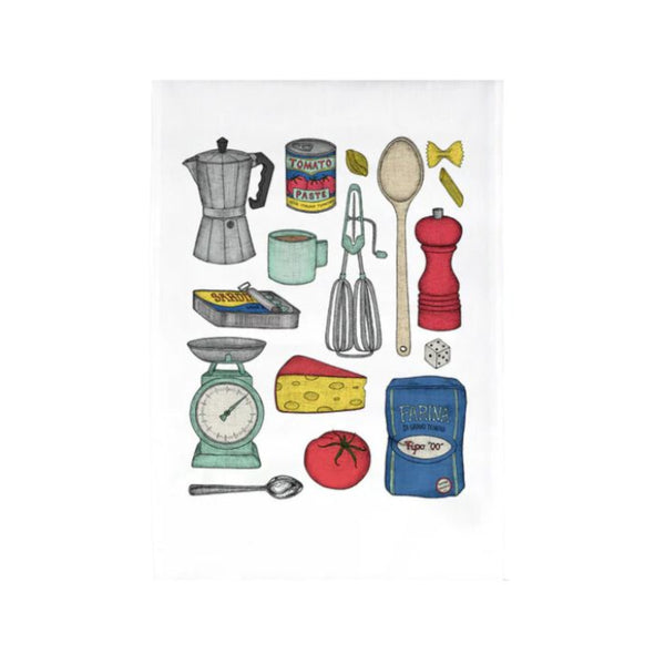 The Nonsense Maker Italian Kitchen Tea Towel | Minimax