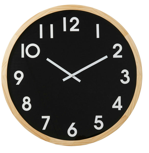 Amalfi Leonard Wall Clock Natural/Black 61x6x61cm